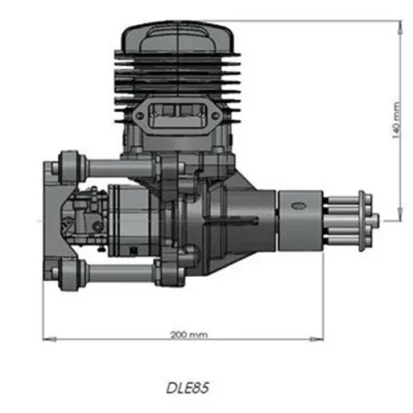 New DLE85 Gasoline Engine 85CC for Model Airplane
